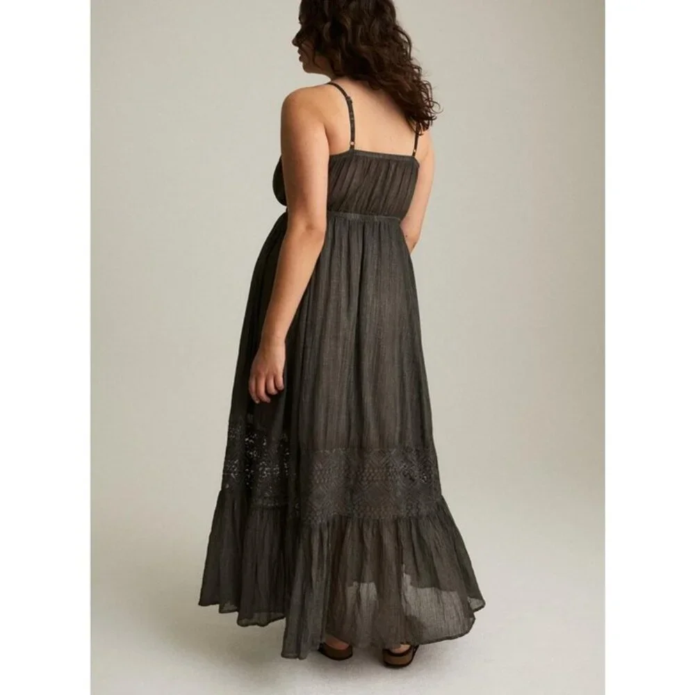 Torrid Black Sleeveless Tiered Maxi Dress - Picture 4 of 4